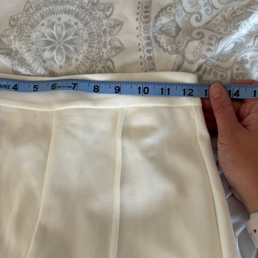 NWT Fashion Nova Victoria High Waisted White Dress Pants Size XS w/ Back Zipper - Picture 9 of 12